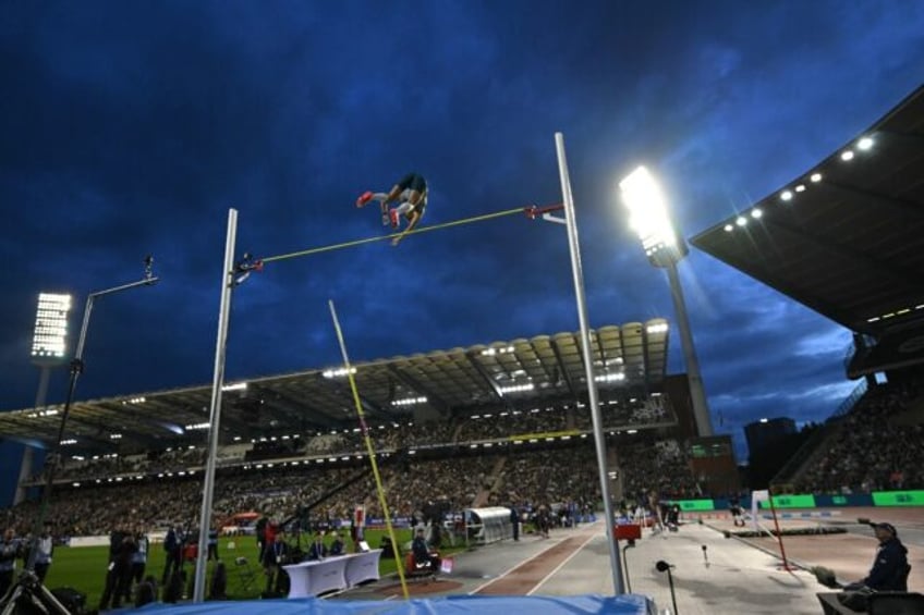 Sweden's Armand Duplantis competes in the men's Pole Vault event of the Diamond League fin