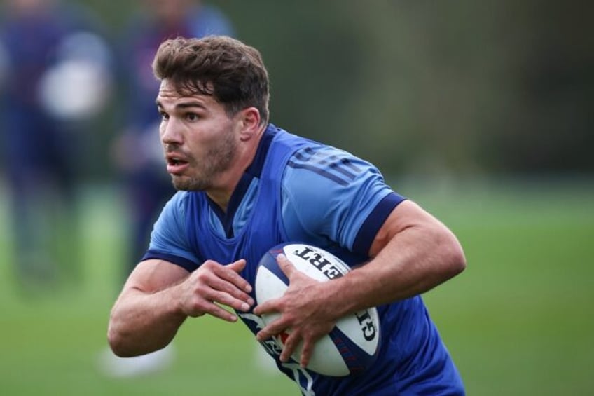 France's scrum-half and captain Antoine Dupont