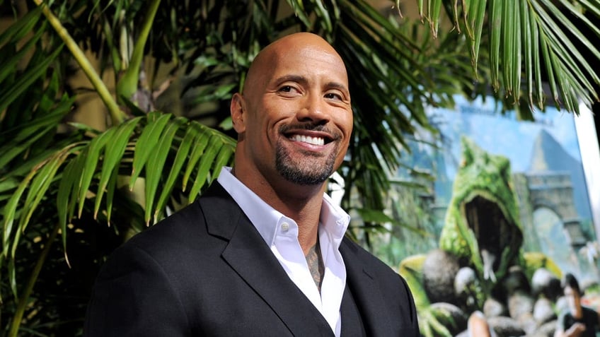 Dwayne Johnson smiling