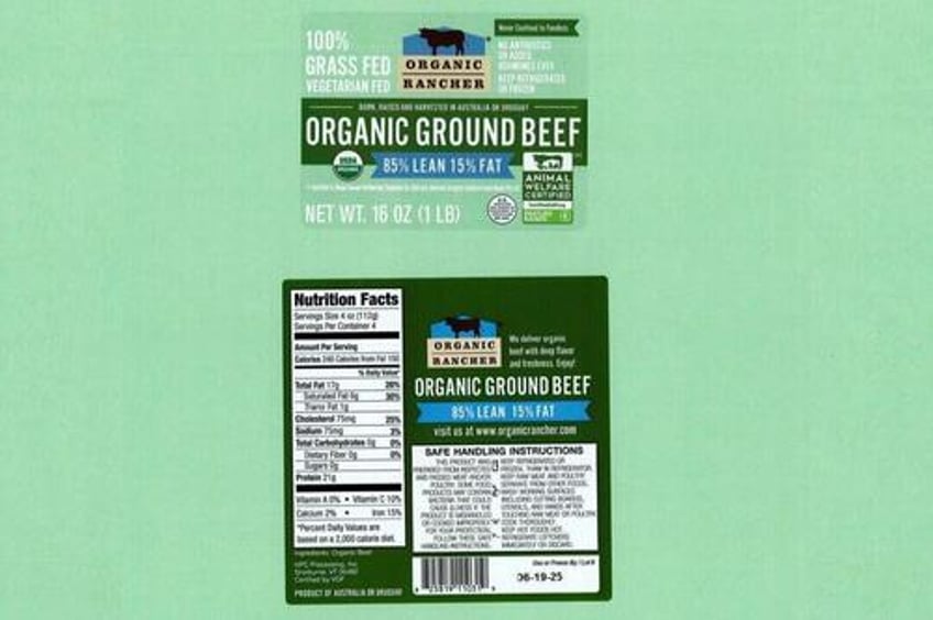 e coli detected in ground beef products distributed to whole foods