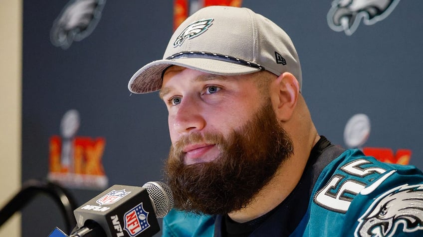 Lane Johnson fields questions