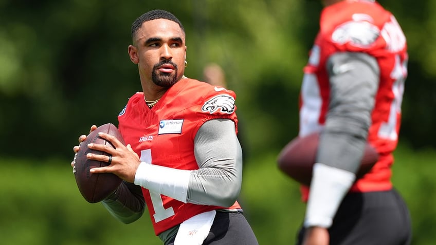 Jalen Hurts at minicamp