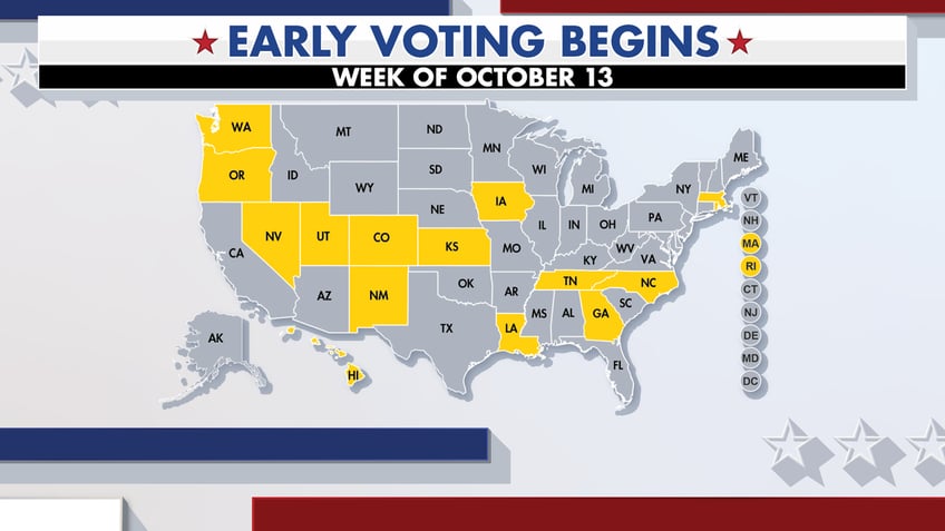 Early voting map