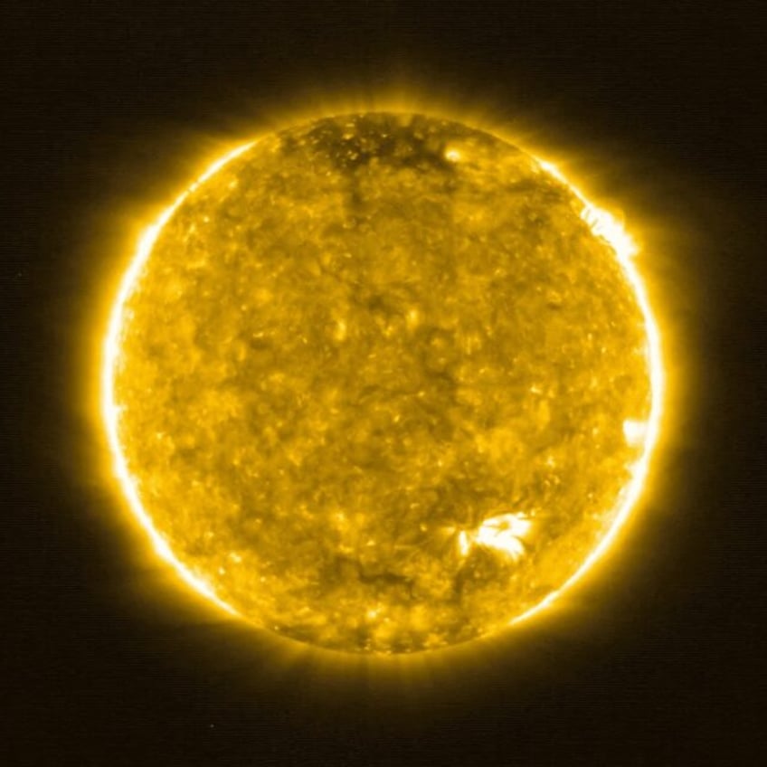 Photo of the Sun taken by the Extreme Ultraviolet Imager of the European Space Agency's So