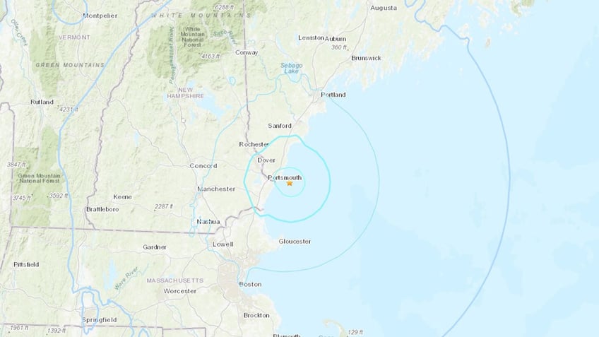 Earthquake map