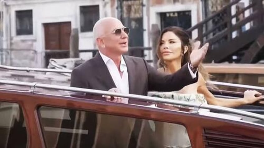 eco hypocrites take hundreds of private jets to bezos wedding
