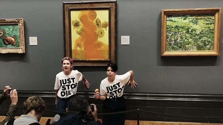 eco loons who threw soup on van gogh painting sent to prison