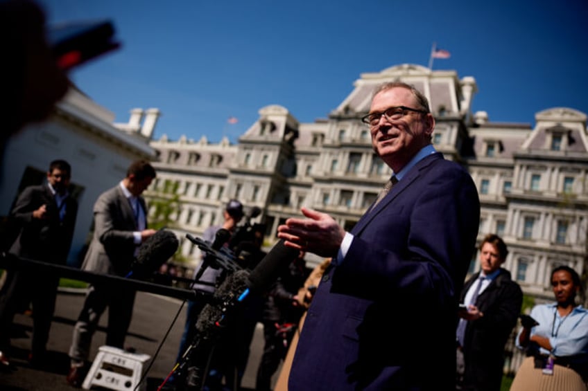 WASHINGTON, DC - APRIL 18: White House National Economic Council Director Kevin Hassett sp