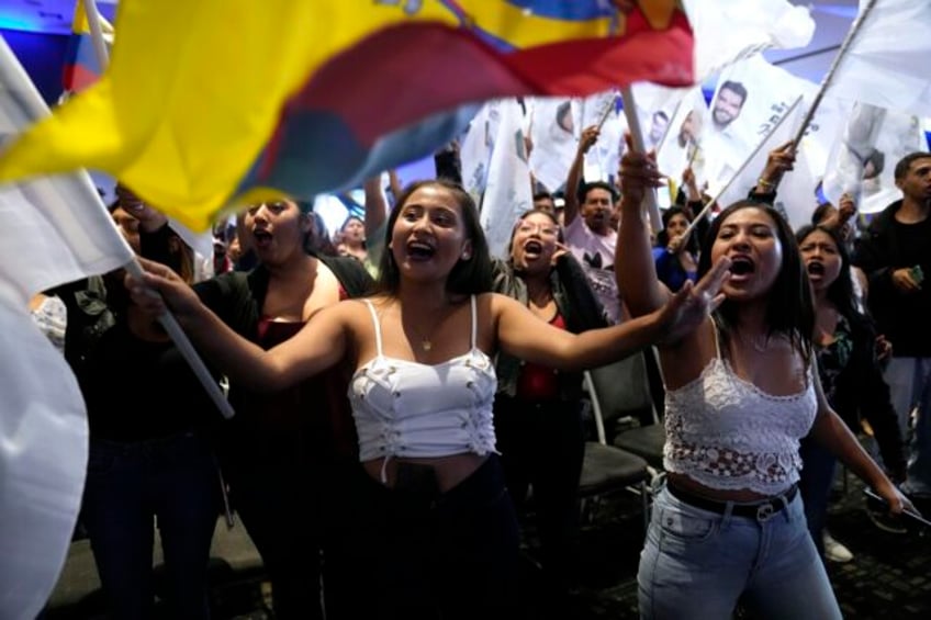 ecuadorians vote sunday for president after a campaign dominated by demands for safety