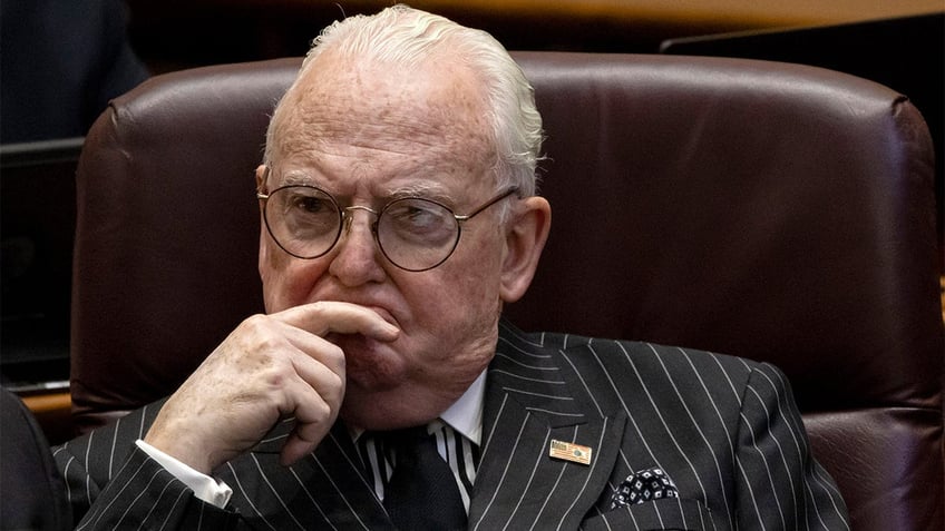 Ed Burke during a City Council meeting in Chicago