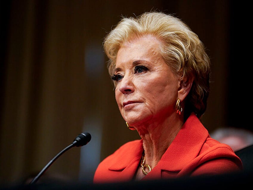 Linda McMahon, former administrator of the US Small Business Administration and US educati