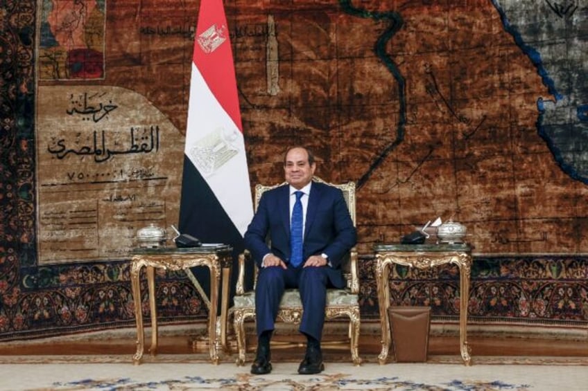 A file picture of Egypt's President Abdel Fattah al-Sisi who won the last election with 89