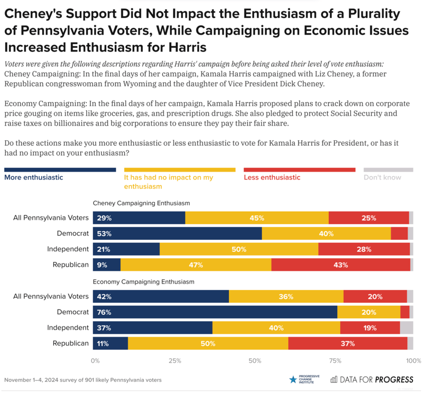 election data liz cheney hurt kamala harris with swing voters in rust belt