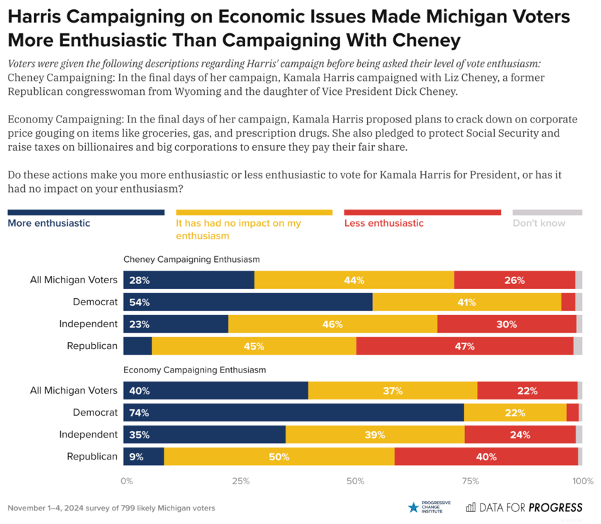 election data liz cheney hurt kamala harris with swing voters in rust belt