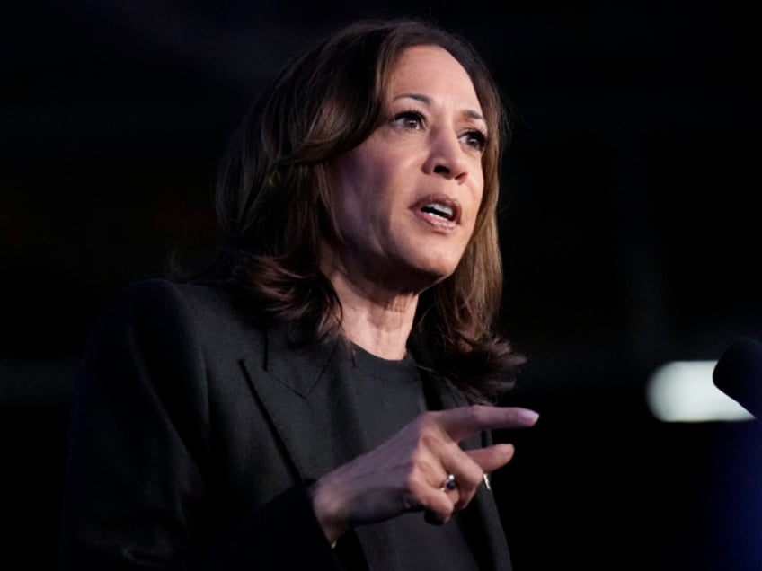 Democratic presidential nominee Vice President Kamala Harris speaks during a campaign event at the Oakland Expo Center, in Oakland County, Mich., Friday, Oct. 18, 2024. (AP Photo/Jacquelyn Martin)