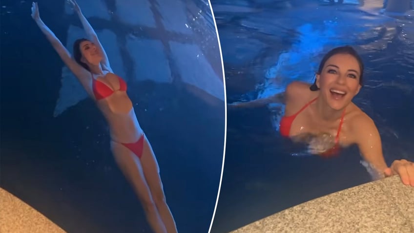 elizabeth hurley 58 shows off age defying figure while swimming on vacation in thailand