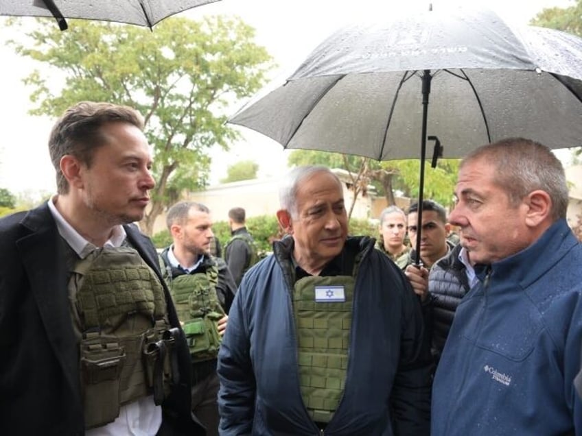 elon musk meets with israeli pm benjamin netanyahu visits site of hamas terror attack