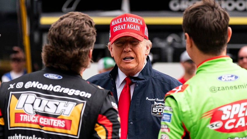 Trump and NASCAR drivers