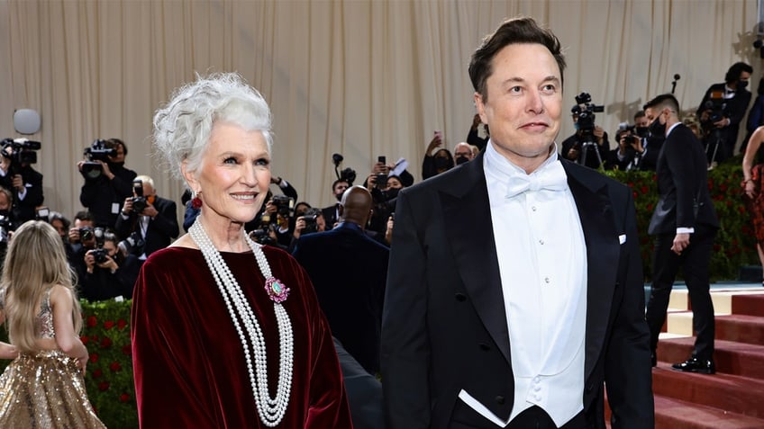 Elon and Maye Musk