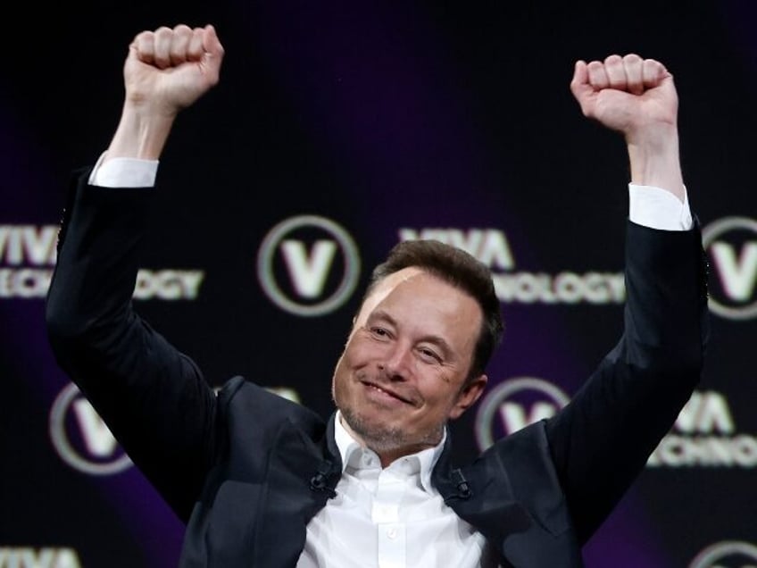 Elon Musk celebrates his X platform