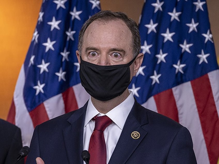 WASHINGTON, DC - JUNE 30: Rep. Adam Schiff (D-CA) speaks at a press conference on Capitol Hill on June 30, 2020 in Washington, DC. House Democrats attended a briefing at the White House this morning following allegations that Russia paid bounties to Taliban militants to kill U.S. and allied troops. (Photo by Tasos Katopodis/Getty Images)