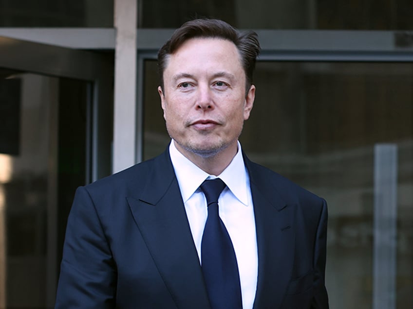 Tesla CEO Elon Musk leaves the Phillip Burton Federal Building on January 24, 2023 in San Francisco