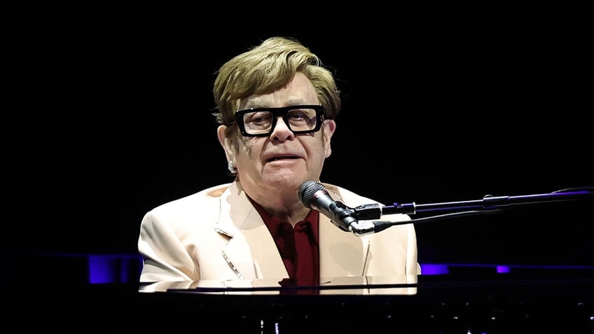 Elton John singing