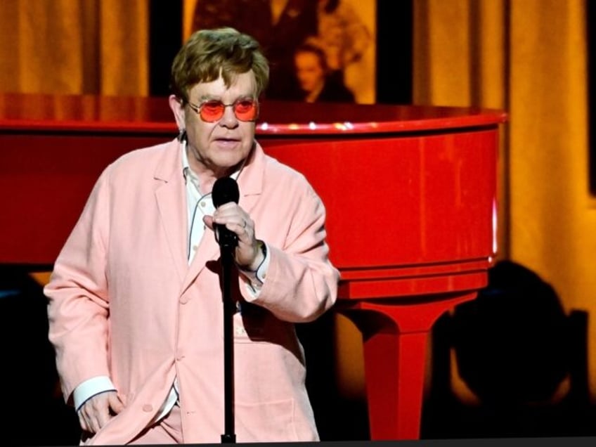 WASHINGTON, DC - MARCH 20: Elton John receives the 2024 Library of Congress Gershwin Prize