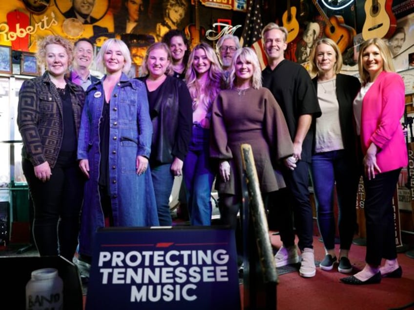 NASHVILLE, TENNESSEE - MARCH 21: (L-R) Jordan Hamlin, Mitch Glazier, Maggie Rose, Jackie J