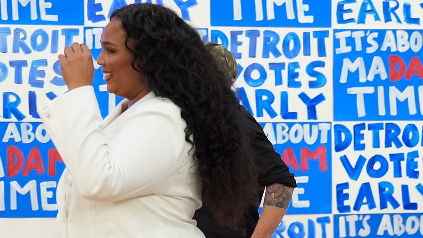 Lizzo at Harris rally