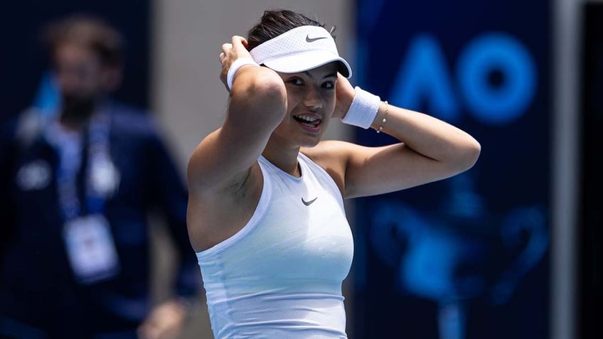 Emma Raducanu at the Aussie Open