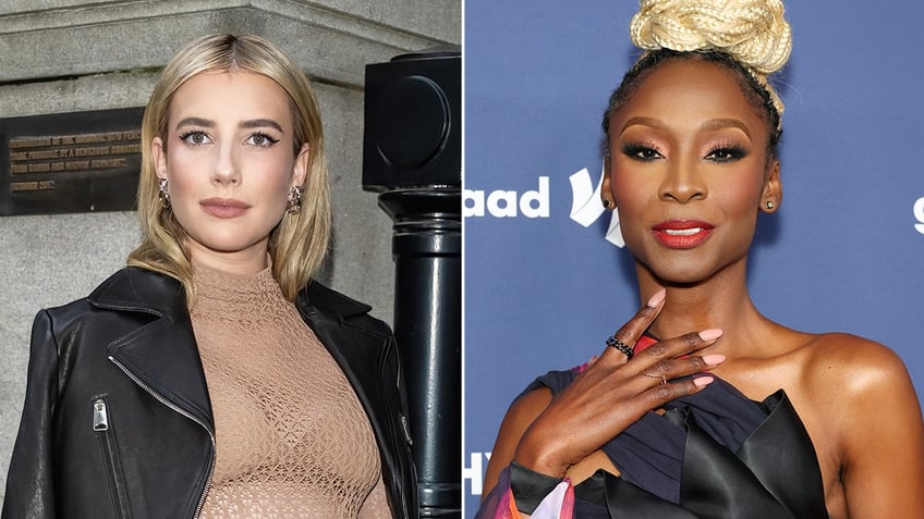 emma roberts accused of transphobic remark by american horror story co star my blood is boiling