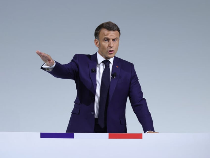 PARIS, FRANCE - JUNE 12: President of France Emmanuel Macron speaks during a news conferen