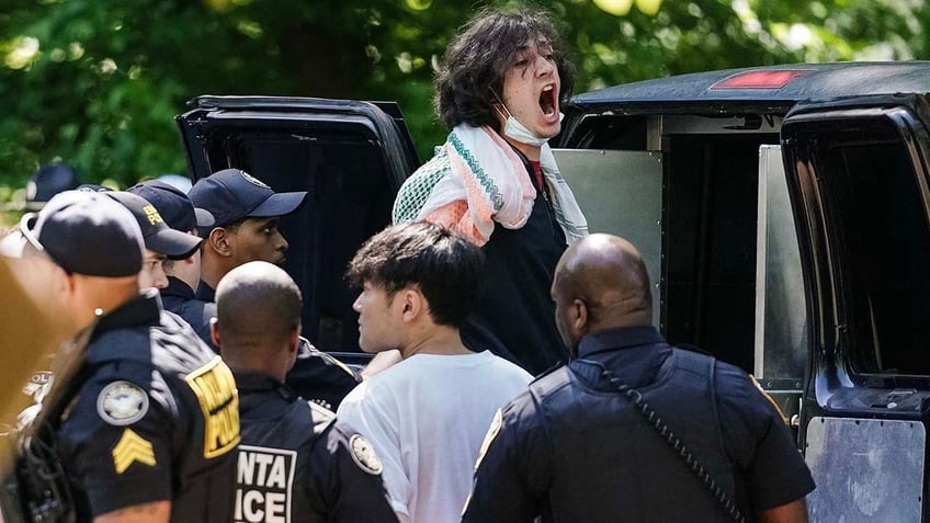 Emory University demonstrator arrest