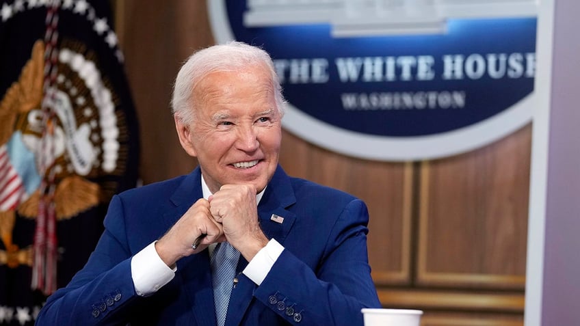 closeup shot of President Biden