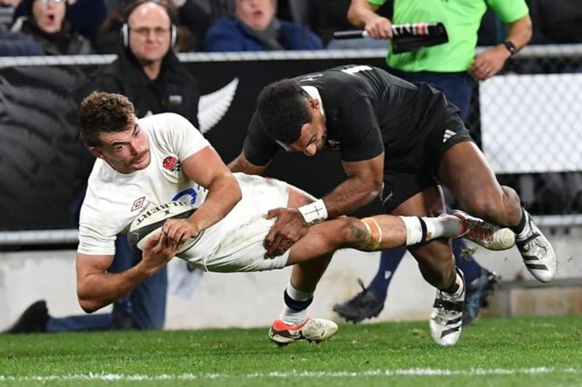 England's George Furbank (L) has been ruled out of the second and final Test against the A