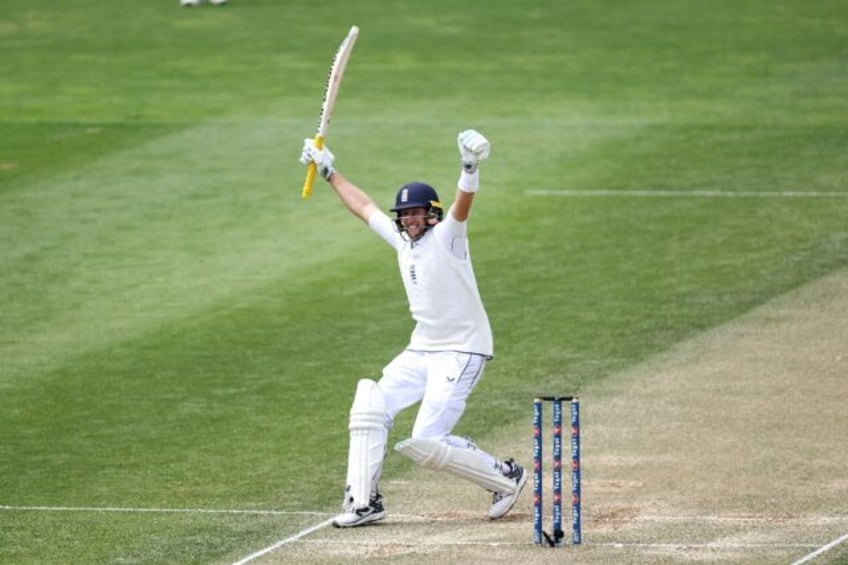 England's Joe Root celebrates his century