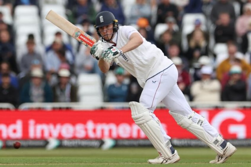 Back in the runs: England's Zak Crawley made a hundred against Zimbabwe in a one-off Test