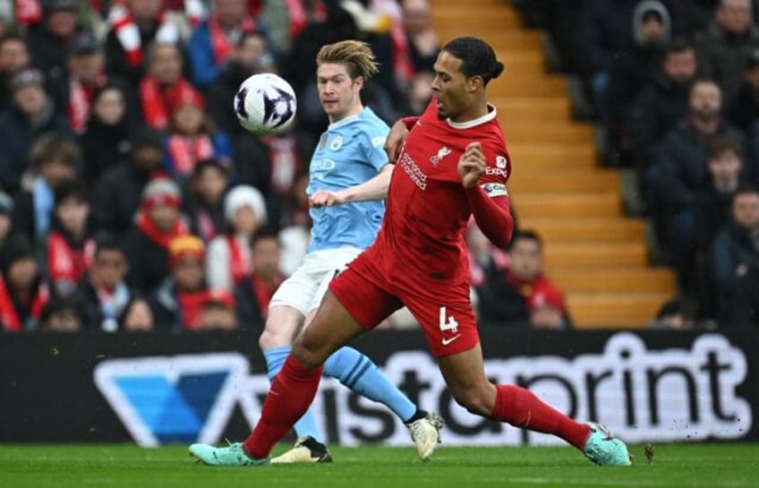 Virgil van Dijk (right) said a 1-1 draw for Liverpool against Manchester City was "bitters