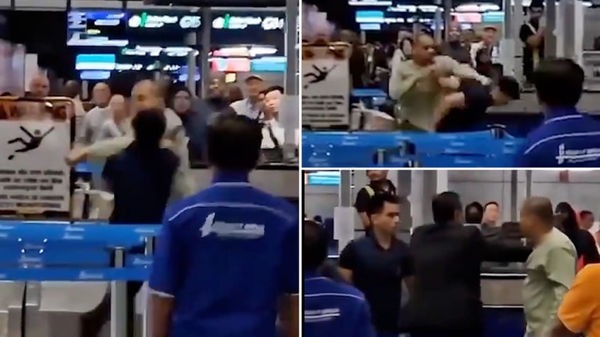 Malaysia airport brawl