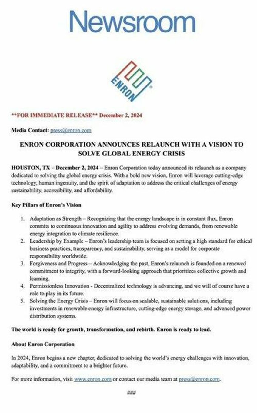 enron is not back