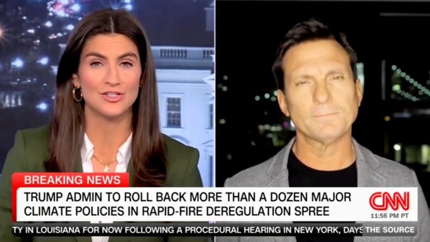 CNN chief climate correspondent Bill Weir during a segment with CNN host Kaitlan Collins on 