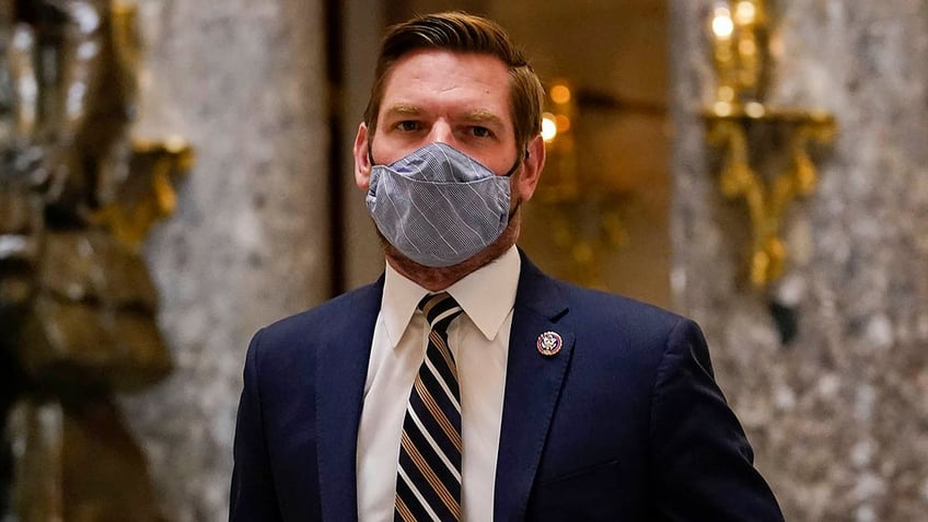  Rep. Eric Swalwell, D-Calif., said President Donald Trump’s ICE immigration enforcement officers are behaving like "bank robbers." 