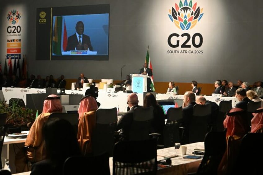 President Cyril Ramaphosa addresses the opening of G20 finance talks