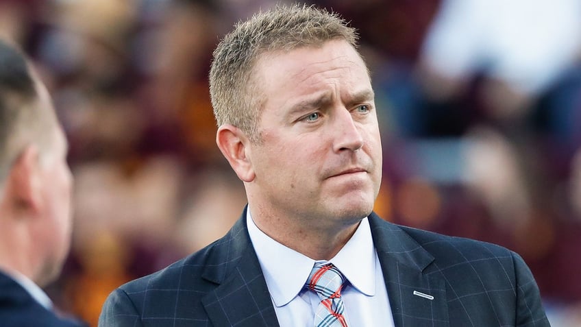 ABC football analyst Kirk Herbstreit looks on before the college football game between the Oregon Ducks and the Arizona State Sun Devils on Nov. 23, 2019 at Sun Devil Stadium in Tempe, Arizona.