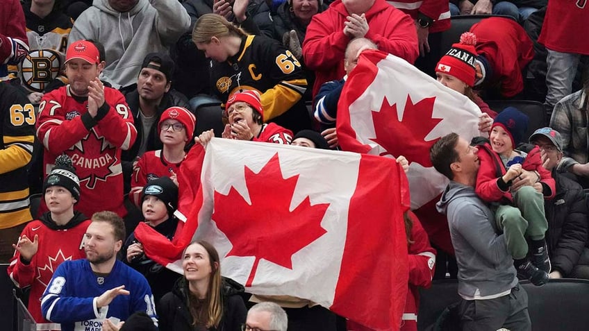 Canada fans celebrate