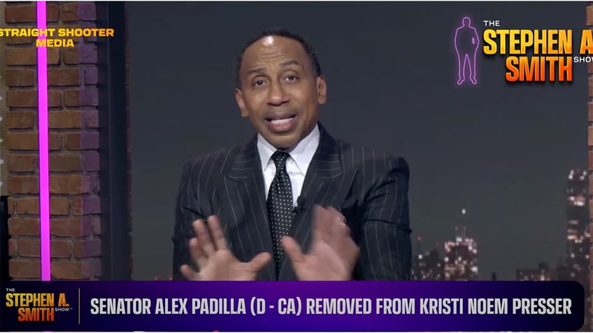 Stephen A. Smith slams Senator Alex Padilla