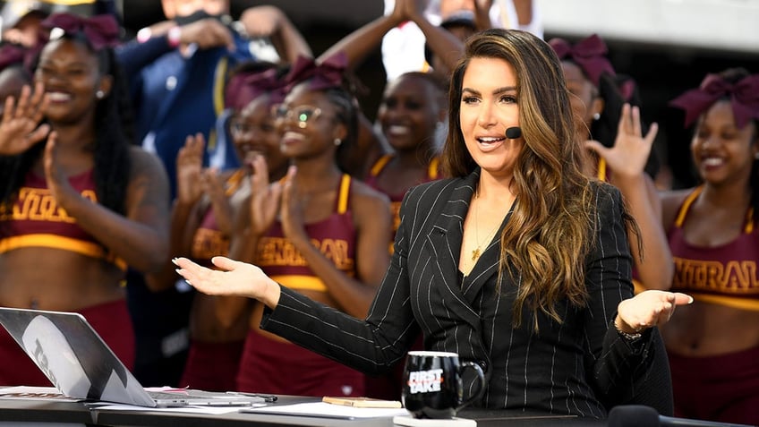 Molly Qerim broadcasts