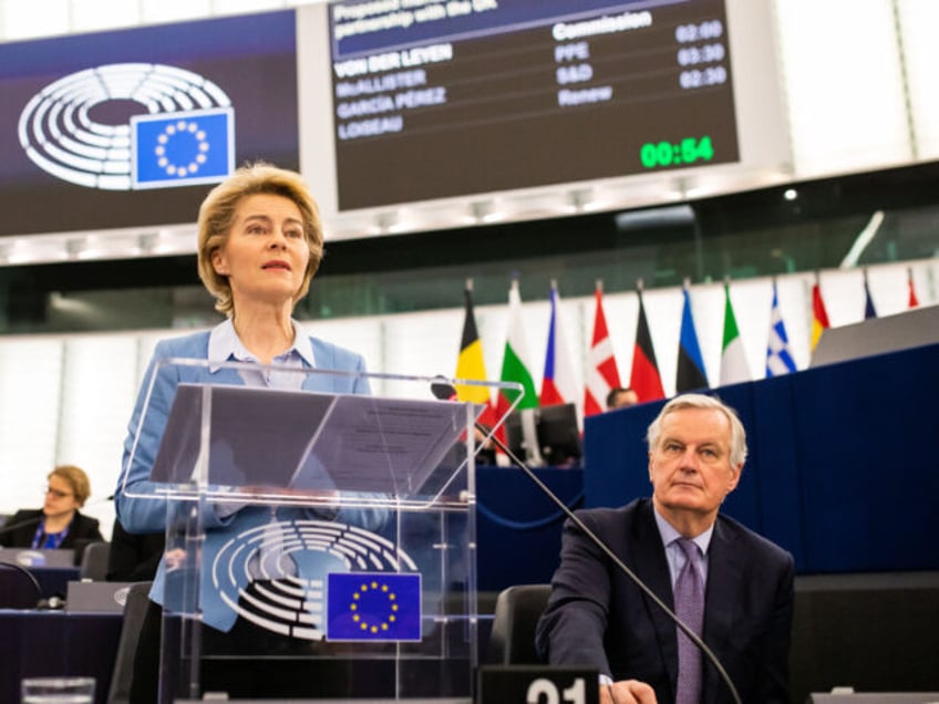11 February 2020, France, Straßburg: Ursula von der Leyen (CDU), President of the Europea