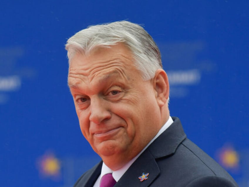 Viktor Orban, Hungary's prime minister, at the European Political Community summit in Tira